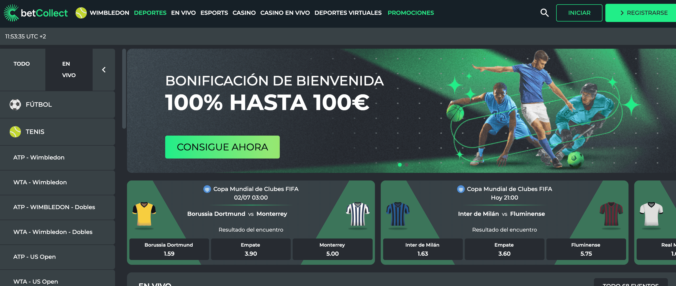 BetCollect Homepage